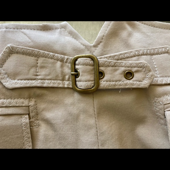 Emil Rutenberg Wide Leg Pants. Low Rise. Beige 10 - Picture 10 of 10